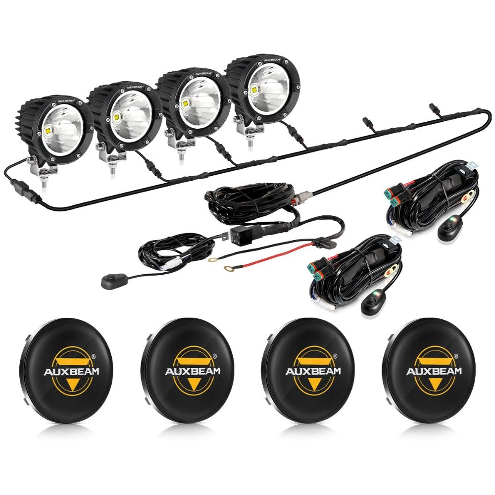 C4 Series | 4 Inch 100W Spot Round LED Pods White LED Driving Lights 