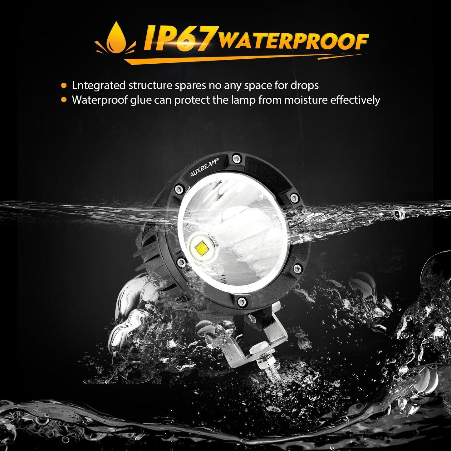 C4 Series | 4 Inch 100W Spot Round LED Pods White LED Driving Lights 