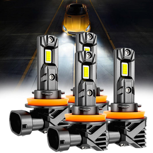 🆕H11+H11 LED Headlight Bulbs/Fog Lights Q15 Series Fanless &amp; Wireless 60W 18000LM 6500K Cool White | 4 bulbs