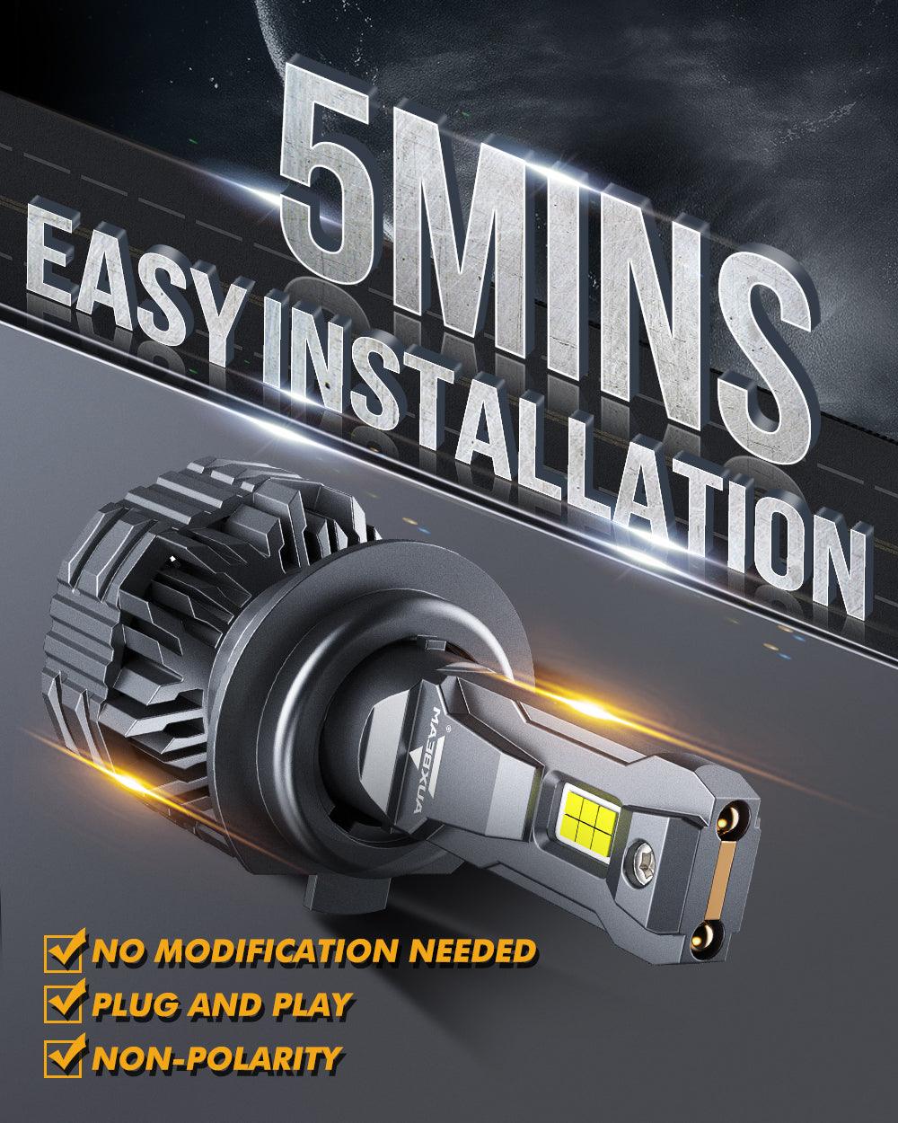 H7 LED Headlight Bulbs 110W 24000LM F22 Series High Brightness 6500K Cool White | 2 bulbs 