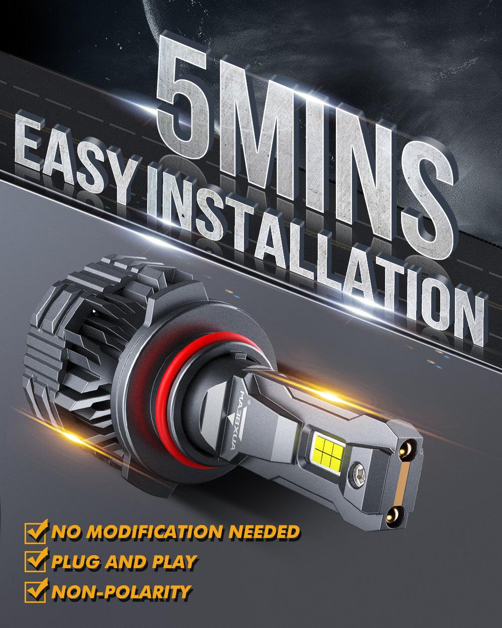 9005 LED Headlight Bulbs 110W 24000LM F22 Series High Brightness 6500K Cool White | 2 bulbs 