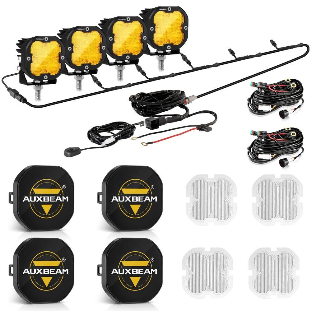 XP-ULTRA Series 3 Inch 80W 9600LM LED Pods Lights White&amp;Amber