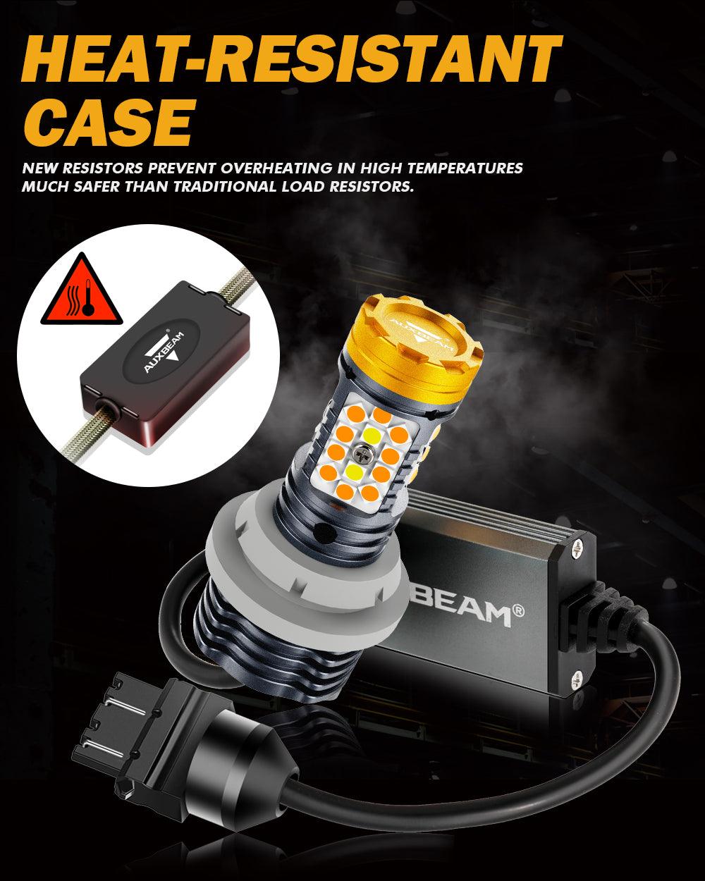 🆕T25 3157 3156 LED Front Turn Signal & DRL Light Bulbs 800% High Brightness CAN-Bus Error Free Dual Color Switchback White & Amber B31 Series | 2 Bulbs