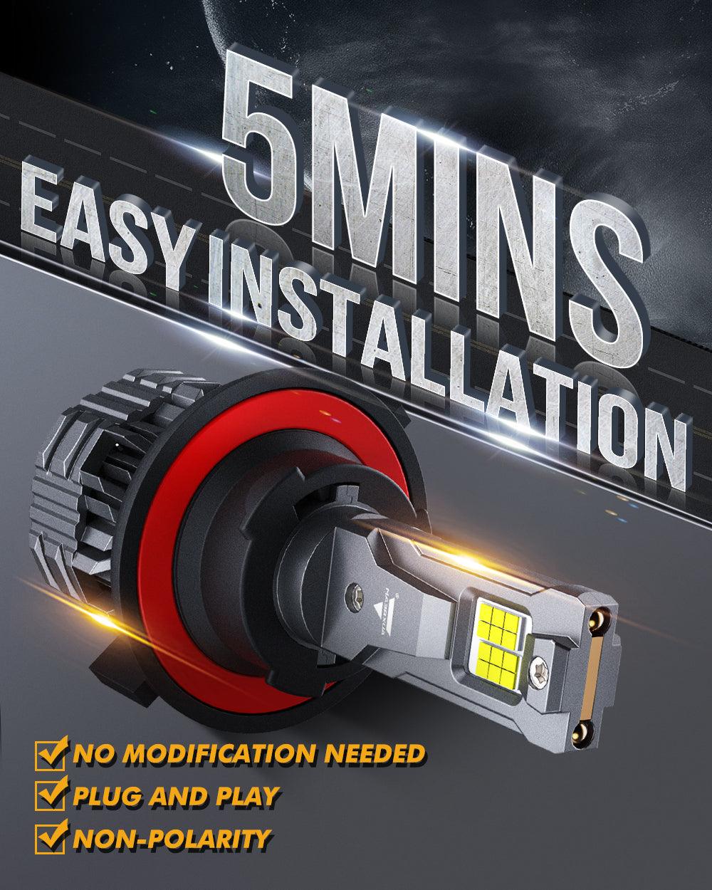 H13 LED Headlight Bulbs 110W 24000LM F22 Series High Brightness 6500K Cool White | 2 bulbs