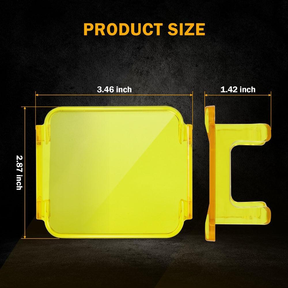 3''40W 4D HYPERSPOT Spot Square LED Pods Light for SUV ATV UTV Trucks Pickup Boat