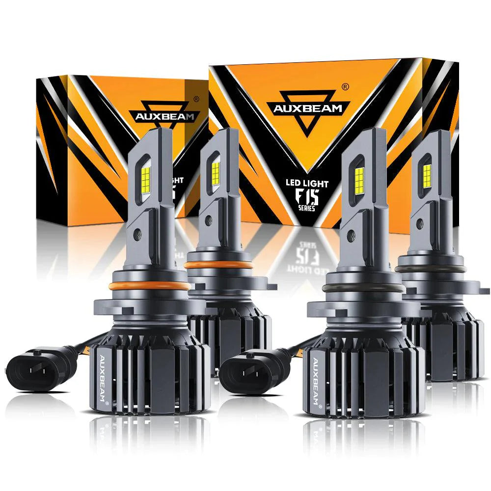 20% Smaller Size F15 Series 20000LM 90W LED Headlight Bulbs 6500K Cool White 