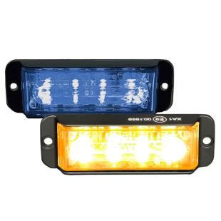 Feu ￠ ￩clat led bicolore orange bleu