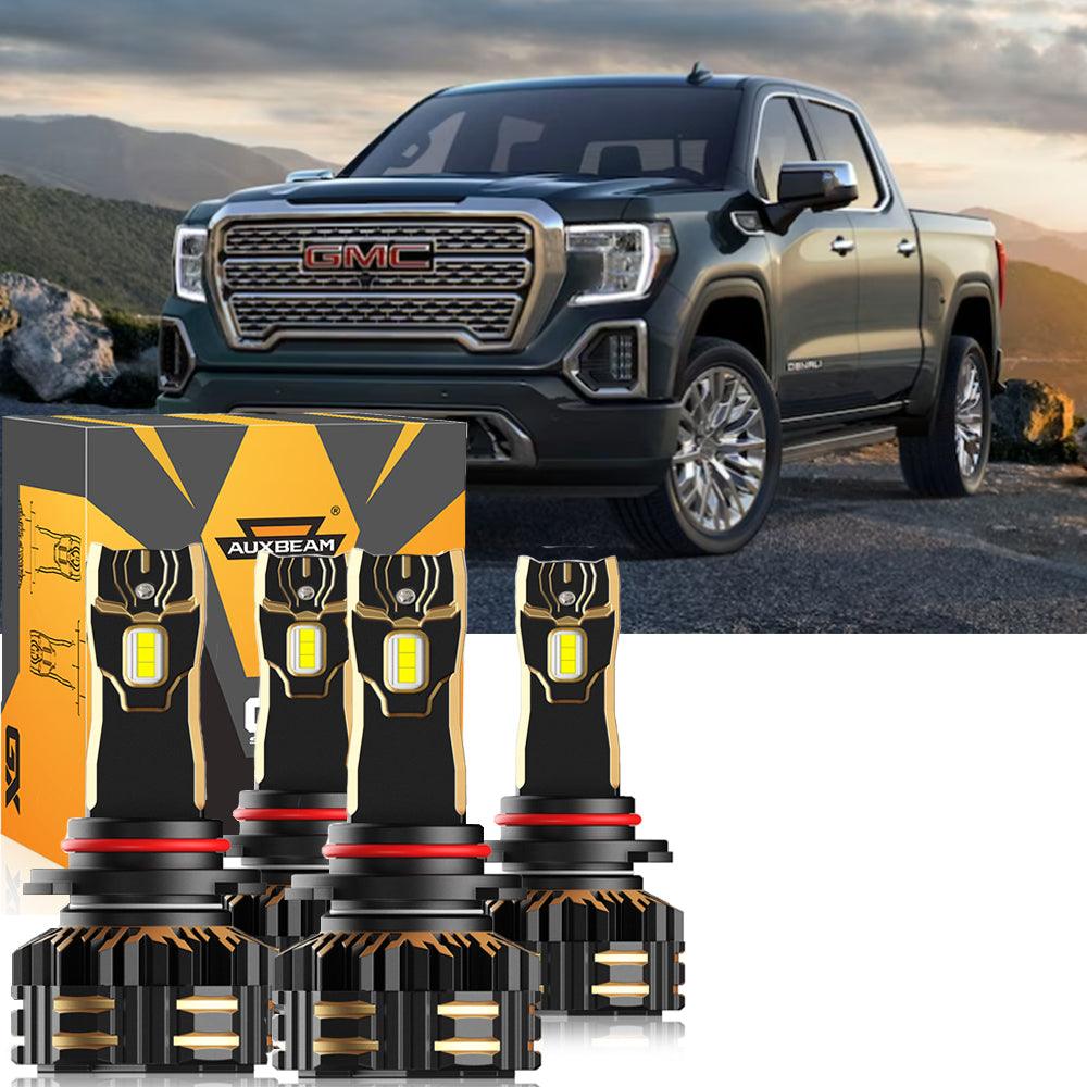Para 2002 GMC Sierra 1500 9005 Paquete de bombillas LED para faros delanteros