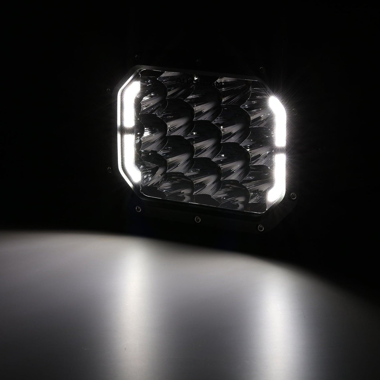 7x5 Inch Rectangle LED Pods White Spot Driving Lights with DRL FOR ATV UTV SIDE BY SIDE 4X4