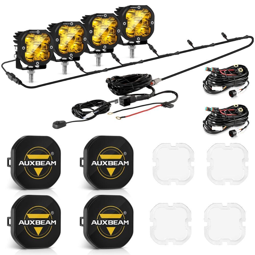 XP-ULTRA Series 3 Inch 80W 9600LM LED Pods Lights White&amp;Amber