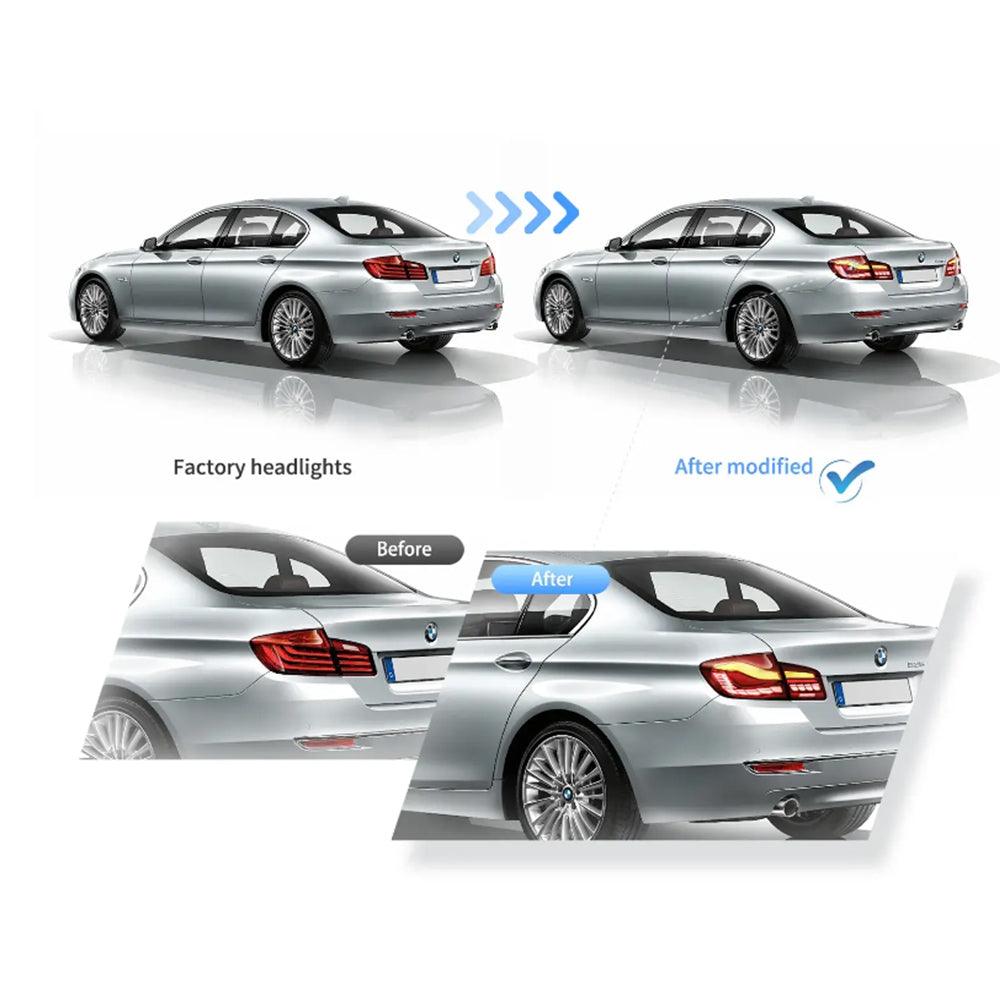 LED Tail Lights Assembly With Dynamic Welcome Light [CS Style] For 2011-2017 BMW 5 Series M5 6th Gen (F10 F18)