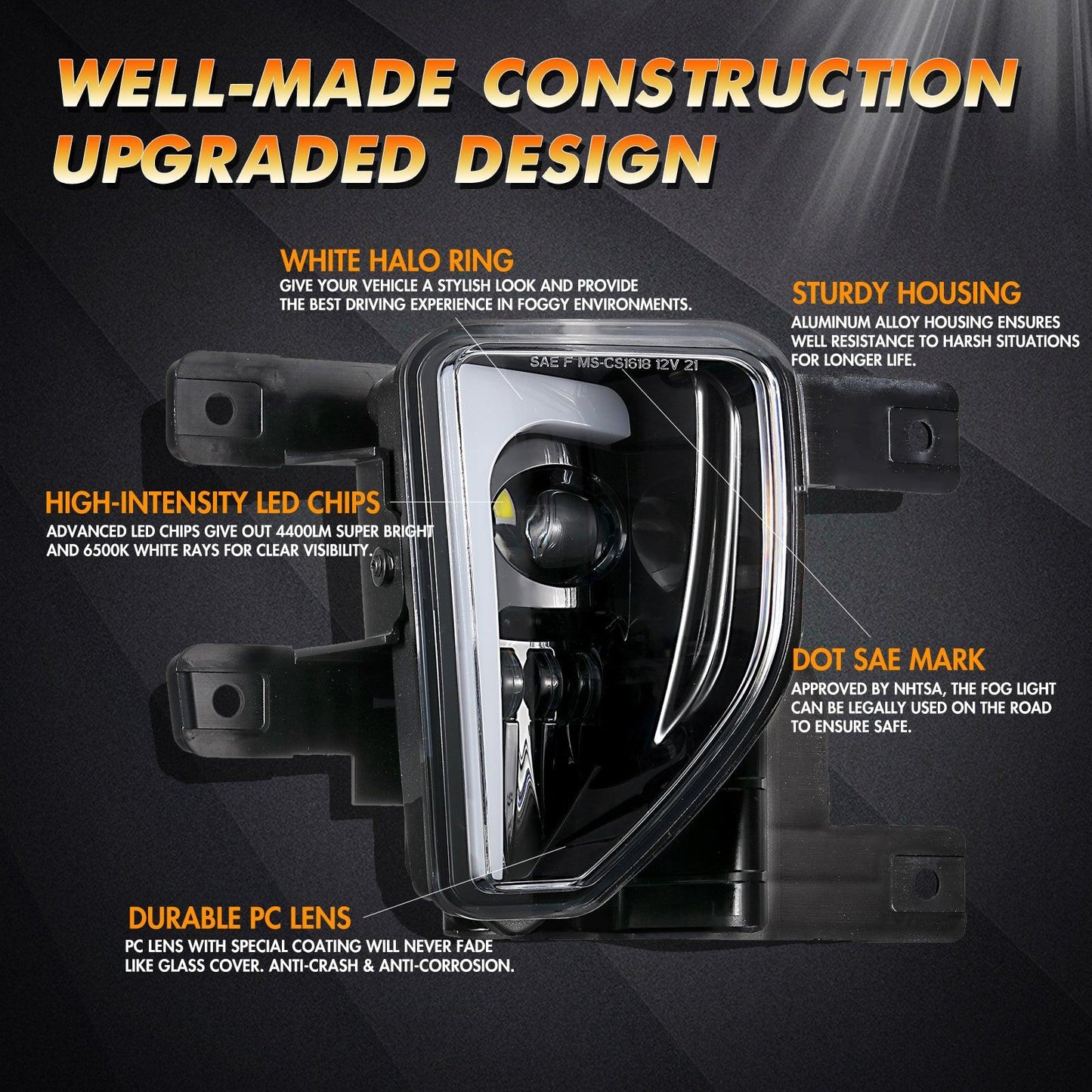 Feux Antibrouillard LED 45W DOT (2pcs/set) pour Silverado 1500