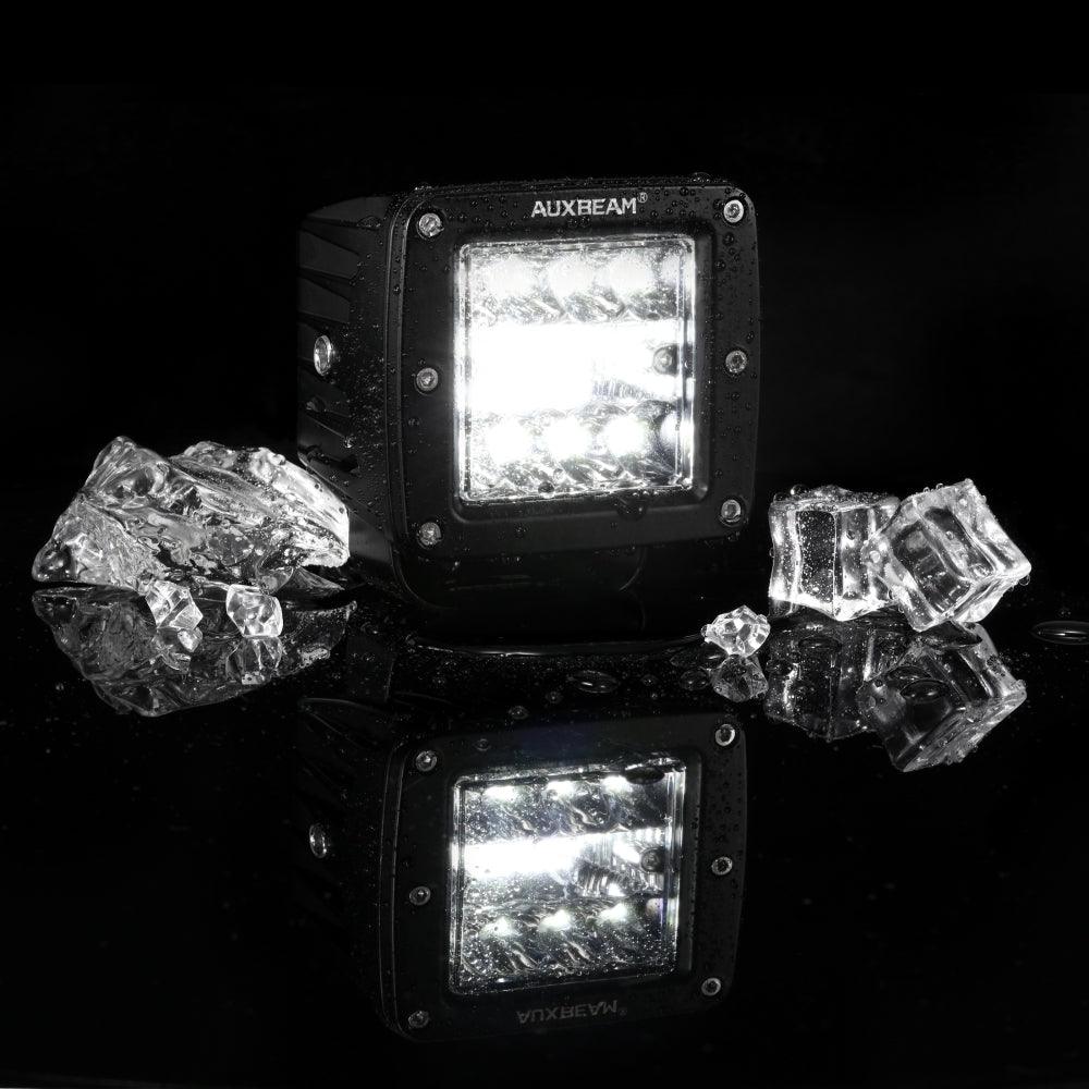 (2pcs/set) 3 Pouces LED Pods Lumière Faisceau Spot avec 2-Câbles pour Camion Jeep SUV Offroad 4x4