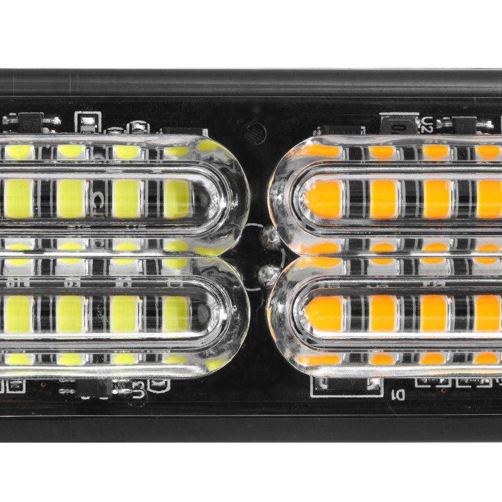 (4PSC/SET) 24LED Emergency Surface Mount Grill Strobe Light for Trucks Vehicles ATV RV Cars Van