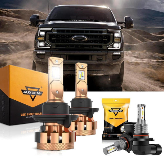 Para 2011-2015 Ford F350 F-16 Plus Series H13 Canbus incorporado grado automotriz 14000LM bombillas LED paquete de haz alto y bajo