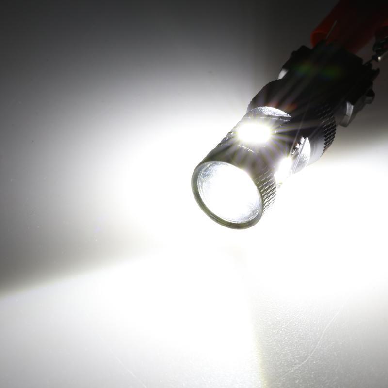 (2pcs/set) White&Amber Switchback Bake/Reverse/Tail Light LED Bulbs with Canbus-Decode