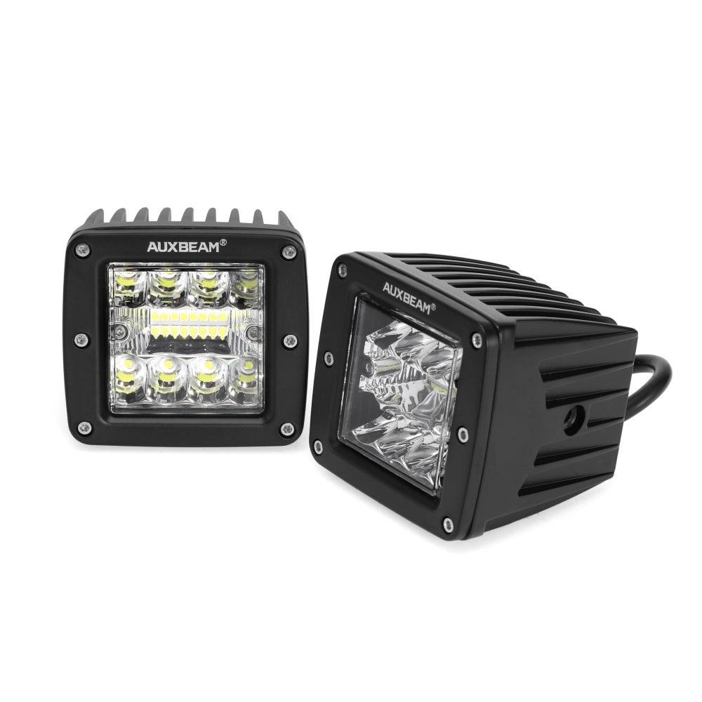 (2pcs/set) 3 Pouces LED Pods Lumière Faisceau Spot avec 2-Câbles pour Camion Jeep SUV Offroad 4x4