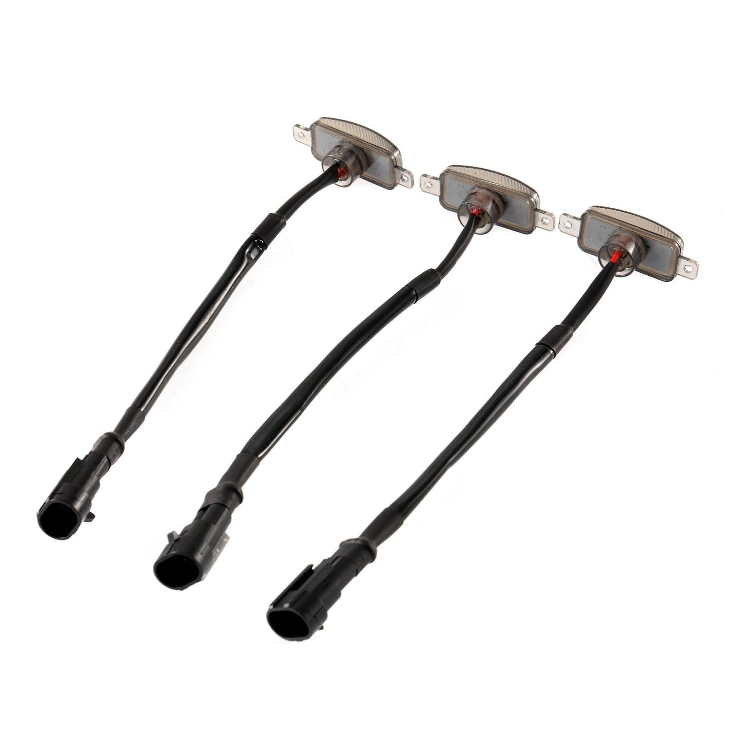 (3pcs/set)  LED Front Grille Lights Raptor Style Amber Light Fit for Chevrolet Silverado 1500 2016-2021 (Amber shell/ Smoked shell）
