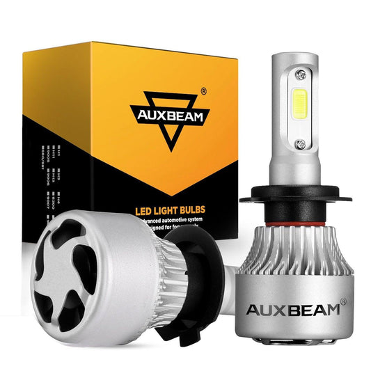 Bombillas de faros LED H7 72W 8000ML Serie S2 Super Brightes COB 6500K Blanco frío | 2 bombillas 
