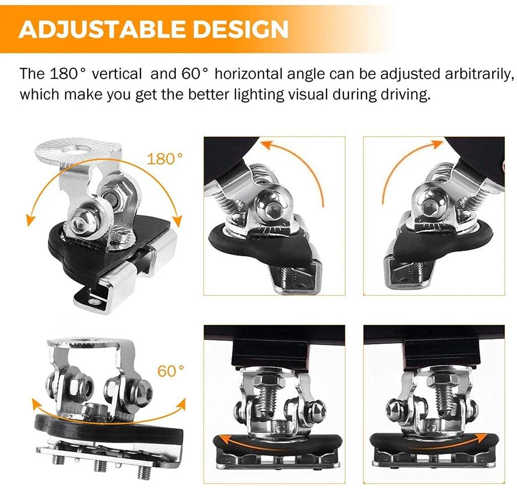 3 Pouces 40W Spot/Flood Beam LED Pods Light et Supports Universels
