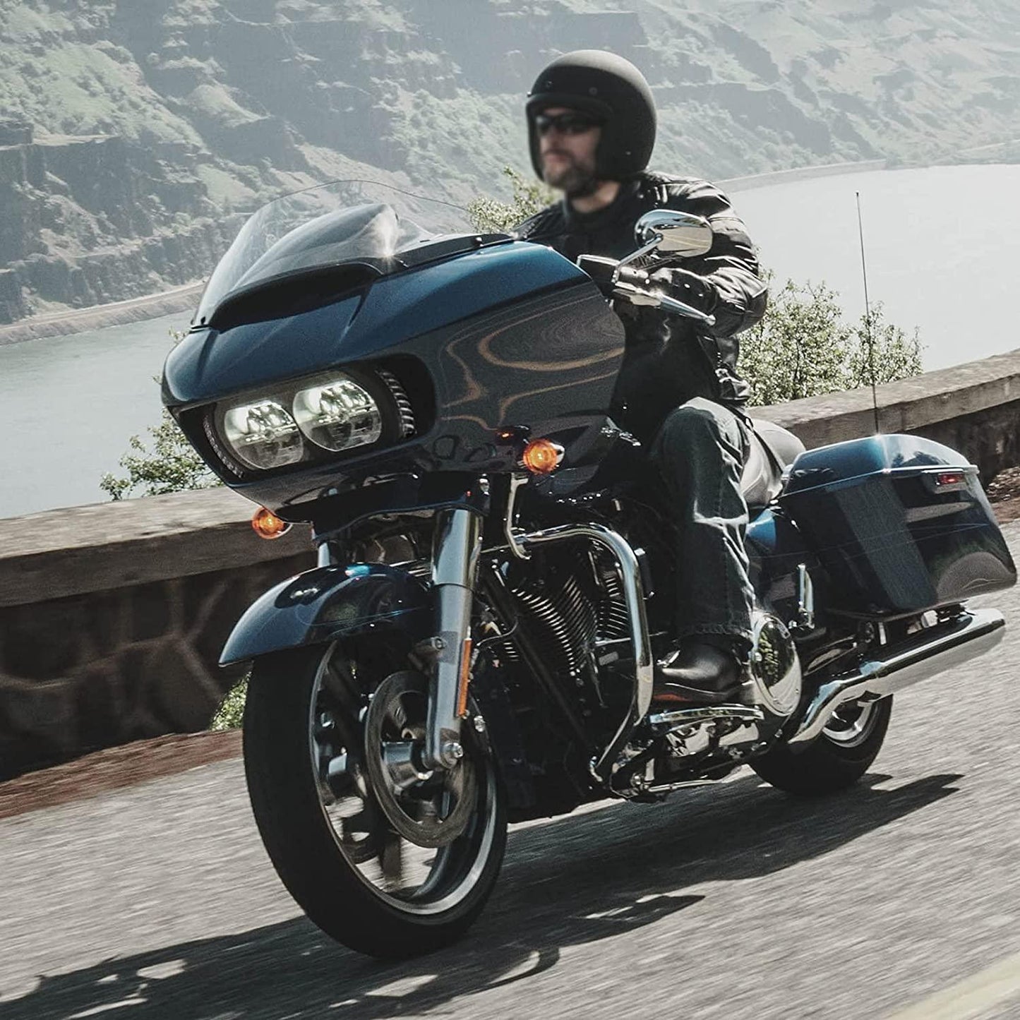 Lumières De Signalisation LED Vent Avant Avec DRL Pour Harley Road Glide MS-SG15 2015-2020