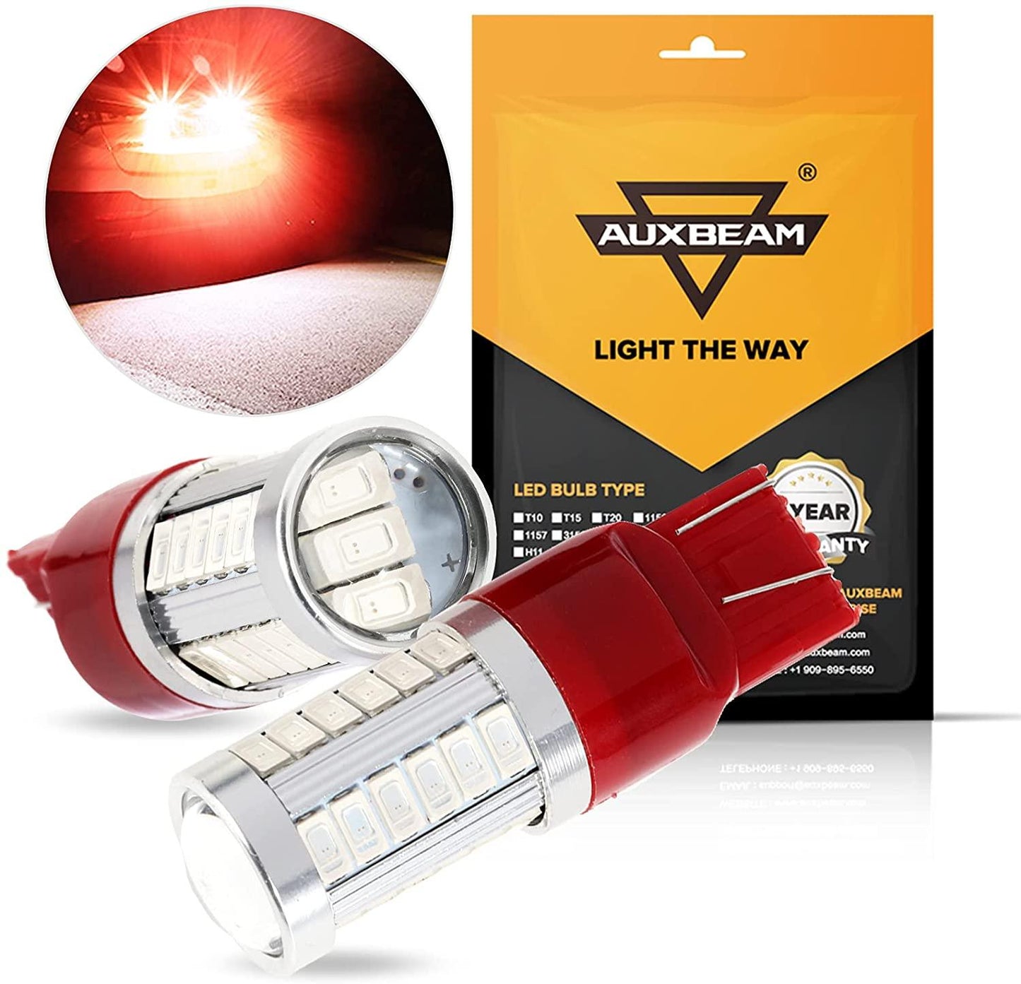 33pcs-LED 3020SMD Cool White/Amber/Red 8000LM LED Brake/Reverse/Parking/Tail/Turn signal Light