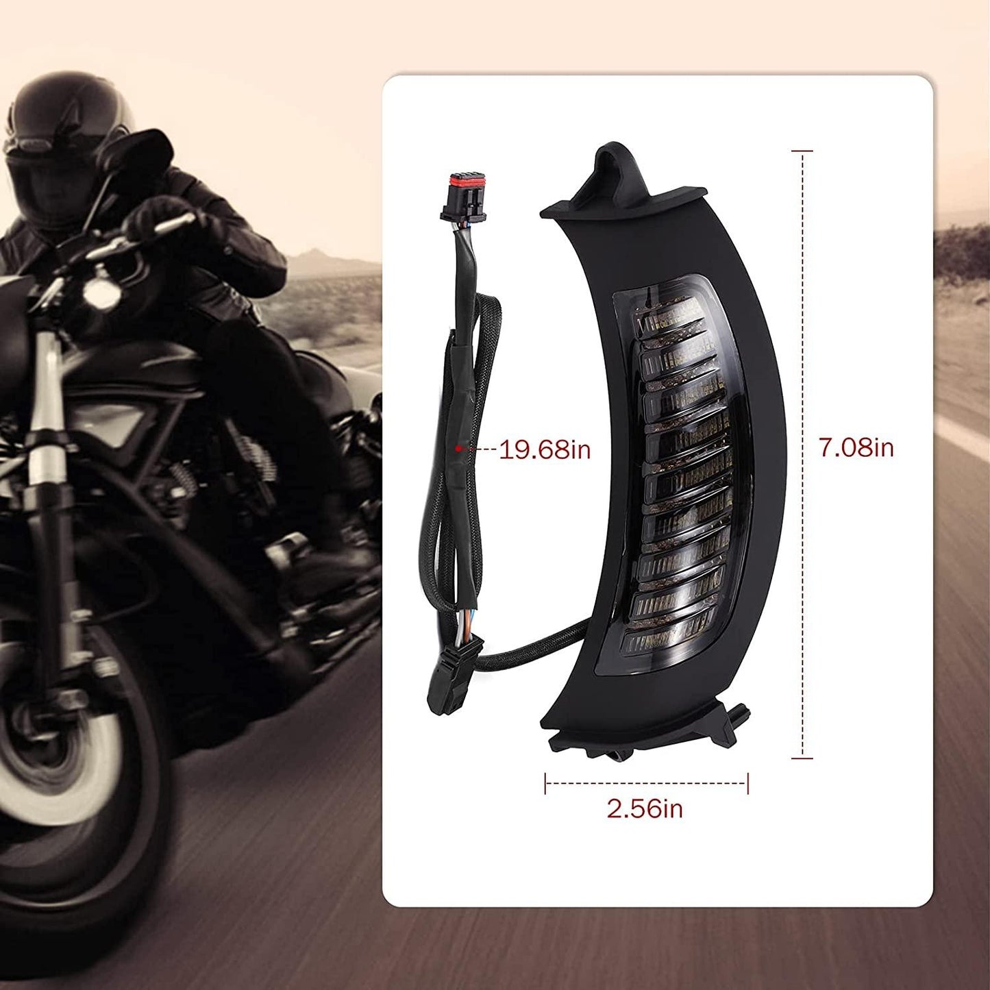 Lumières De Signalisation LED Vent Avant Avec DRL Pour Harley Road Glide MS-SG15 2015-2020