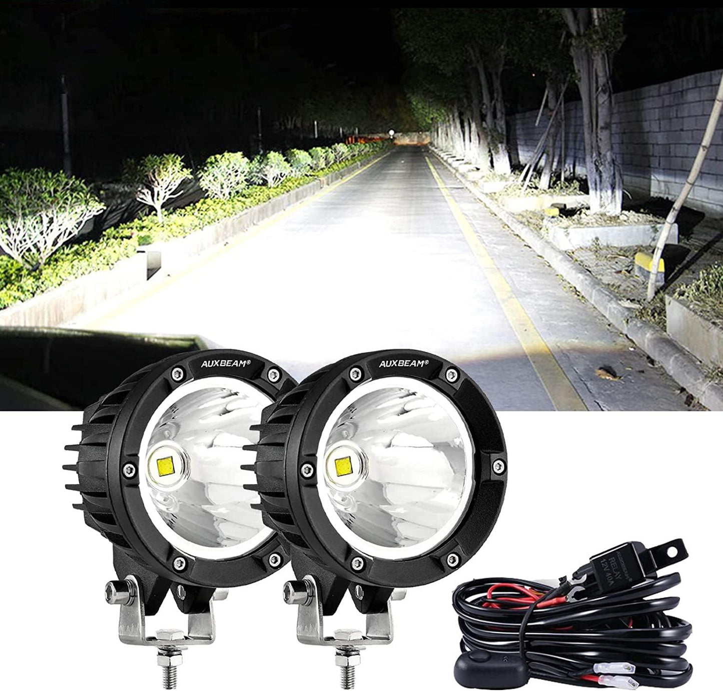 C4 Series | 4 Inch 100W Spot Round LED Pods White LED Driving Lights 