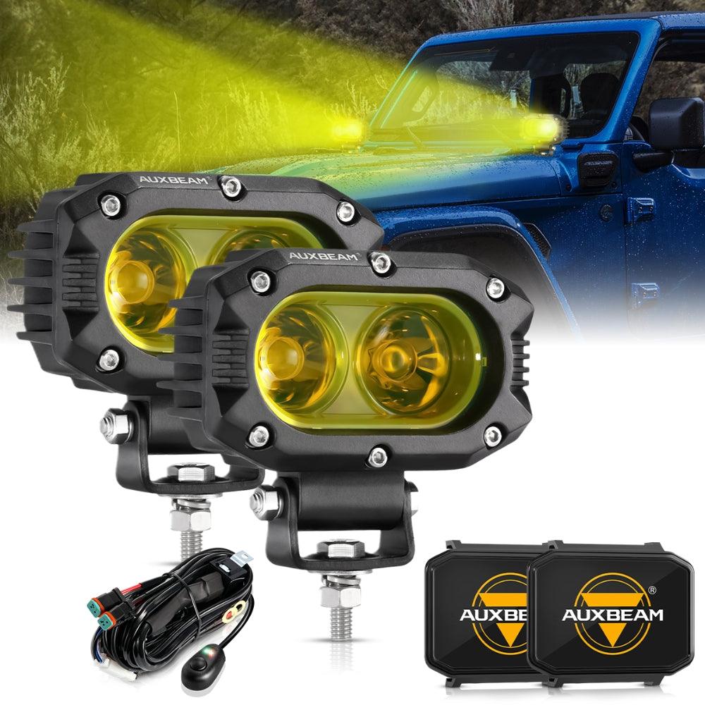 R4 Series 4 Pouces 60W LED Pods Lumière Ambre Flood Beam