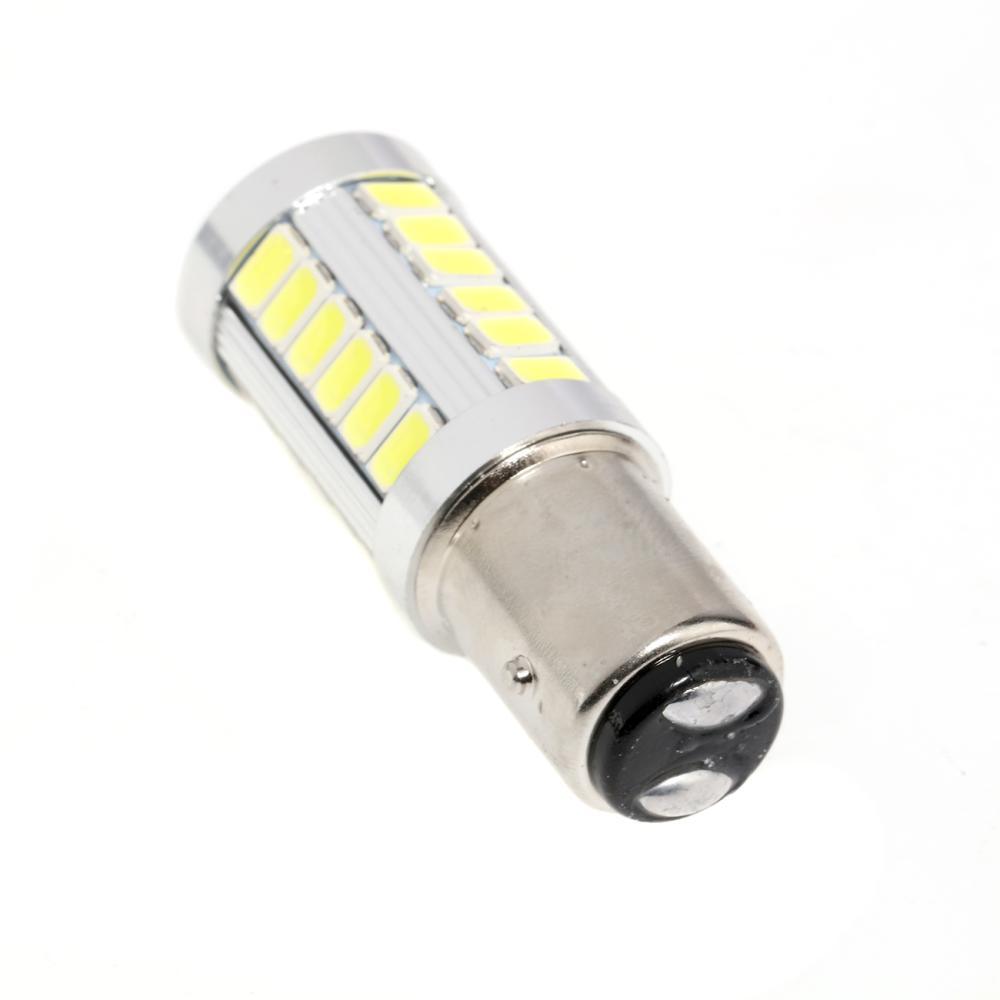 1157 BAY15D LED  Backup Reverse/Turn Signal/Brake Tail/Side Marker Light Bulbs 20W 4000LM 6500K White 33LED Series | 2 Bulbs