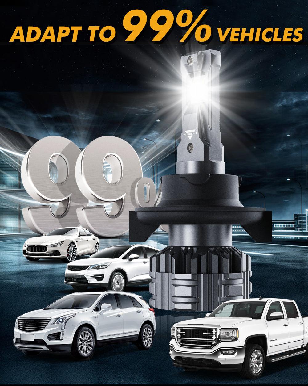 H13 LED Headlight Bulbs 110W 24000LM F22 Series High Brightness 6500K Cool White | 2 bulbs