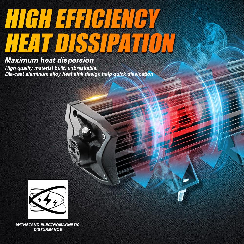 Barre LED 5D-PRO 12"/22"/32"/42"/52" Avec Projecteurs Pour Dodge Ram 2500