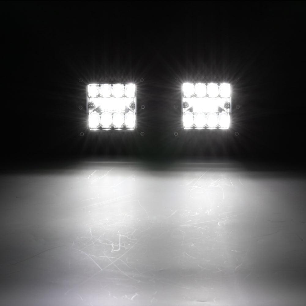 (2pcs/set) 3 Pouces LED Pods Lumière Faisceau Spot avec 2-Câbles pour Camion Jeep SUV Offroad 4x4