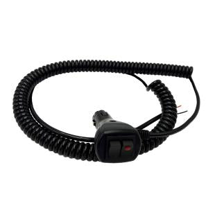 Cigarette lighter socket &amp; spiral cord￩