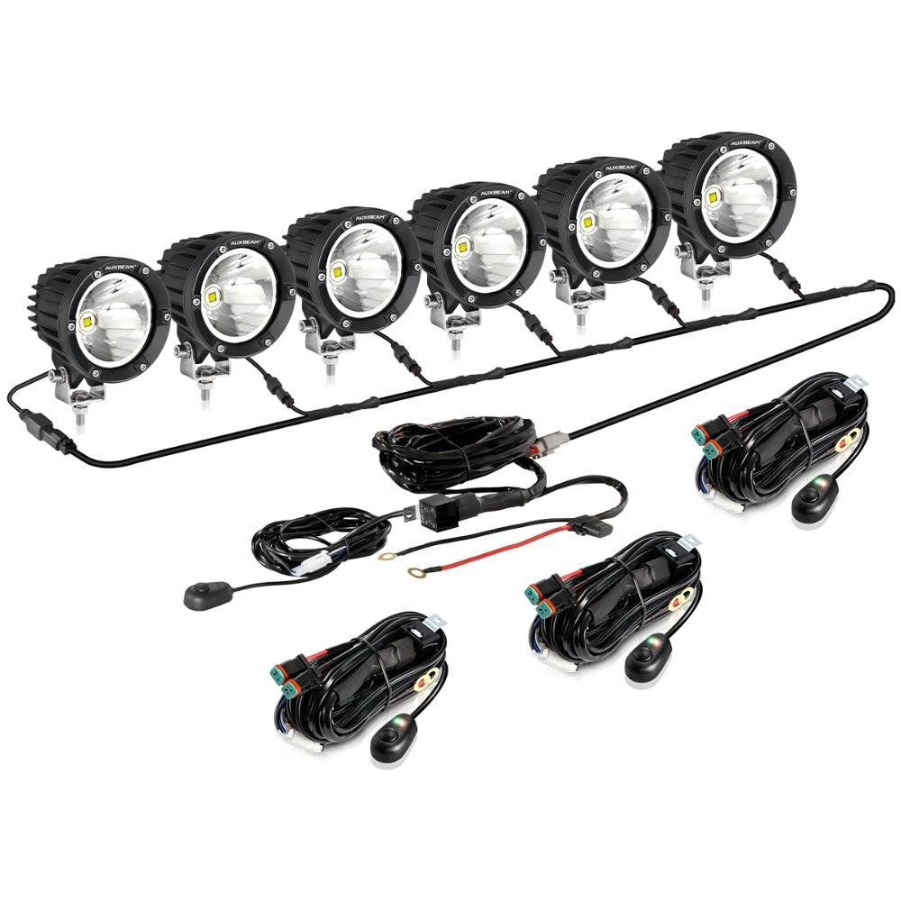 C4 Series | 4 Inch 100W Spot Round LED Pods White LED Driving Lights 