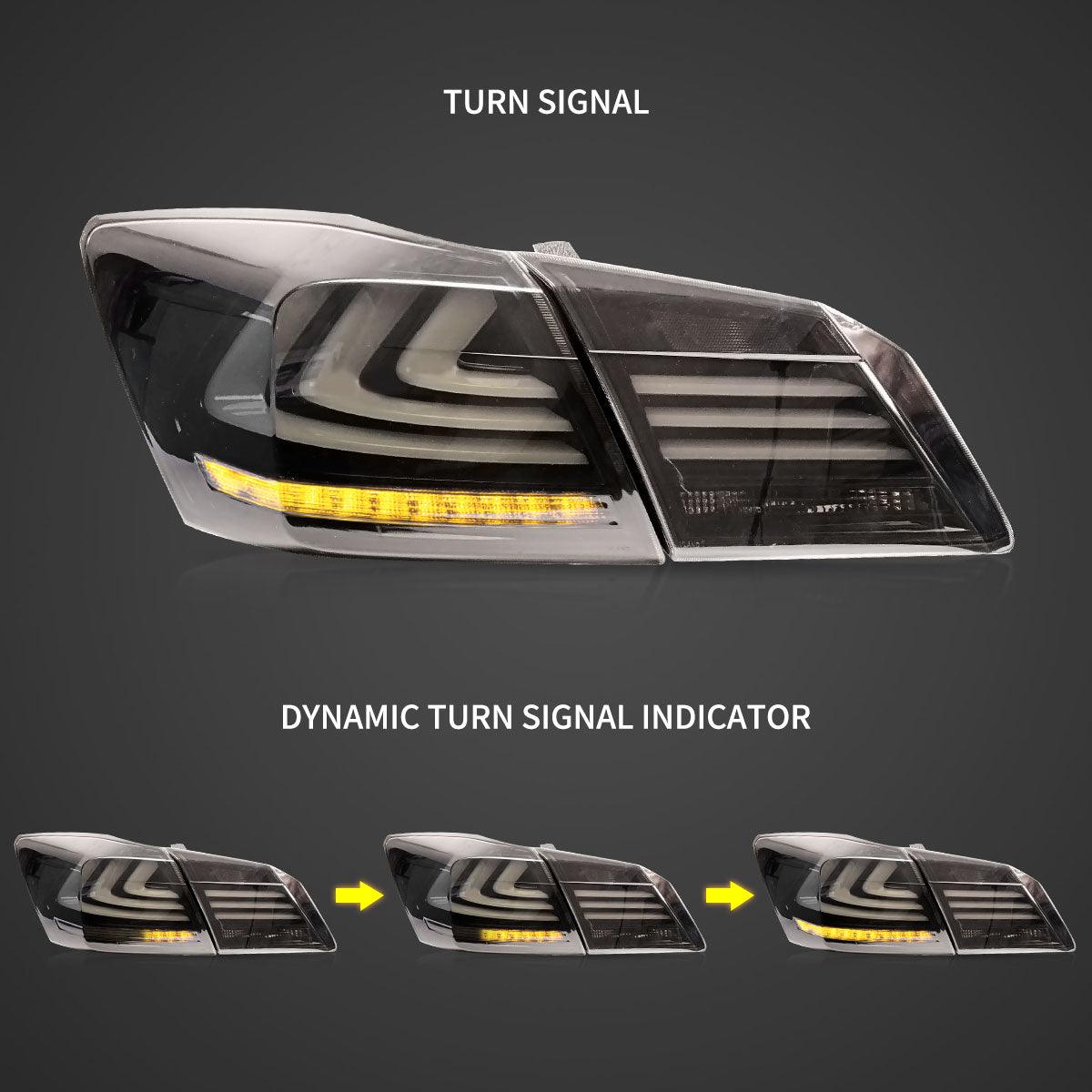 LED Tail Light Assembly With Sequential Turn Signal For 2013-2017 Honda Accord 9th Gen Sedan