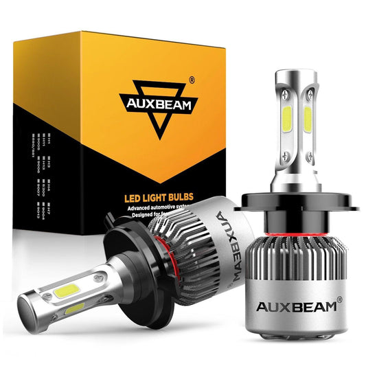 Bombillas de faros LED H4/9003 72W 8000ML Serie S2 Super Brightes COB 6500K Blanco frío | 2 bombillas 