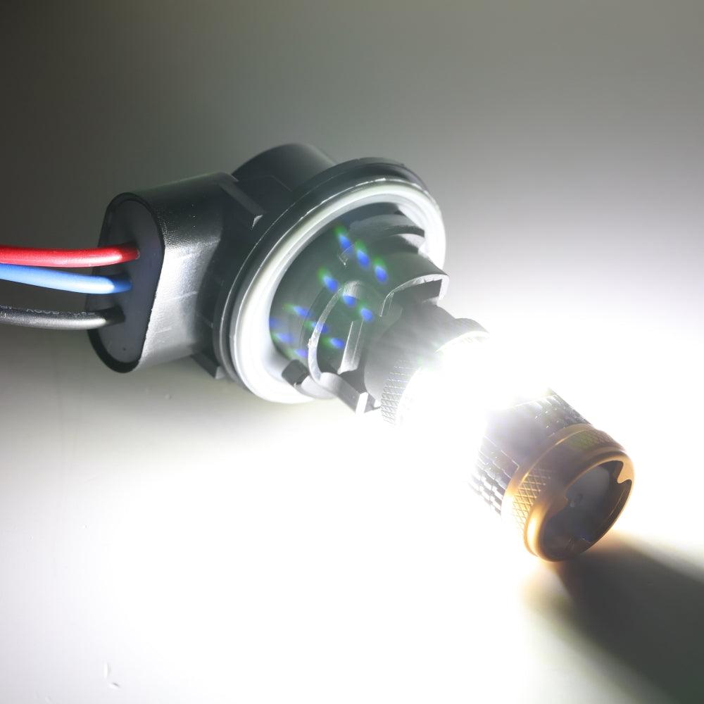 (2pcs/set) 🆕1157 BAY15D 1156 BA15S BAU15S  White Amber Red Canbus Error Free No Hyper Flash LED Turn Signal DRL Brake Light Tail Light Reversing Light Bulbs Fan Cooling