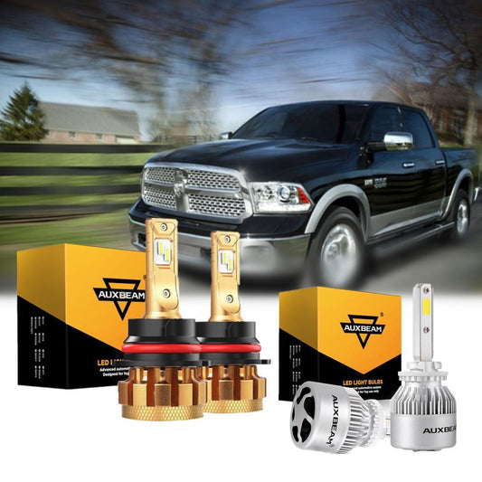 Para 2002 Dodge Ram 3500 F-16 Plus Series Canbus incorporado grado automotriz 14000LM bombillas LED paquete de haz alto y bajo