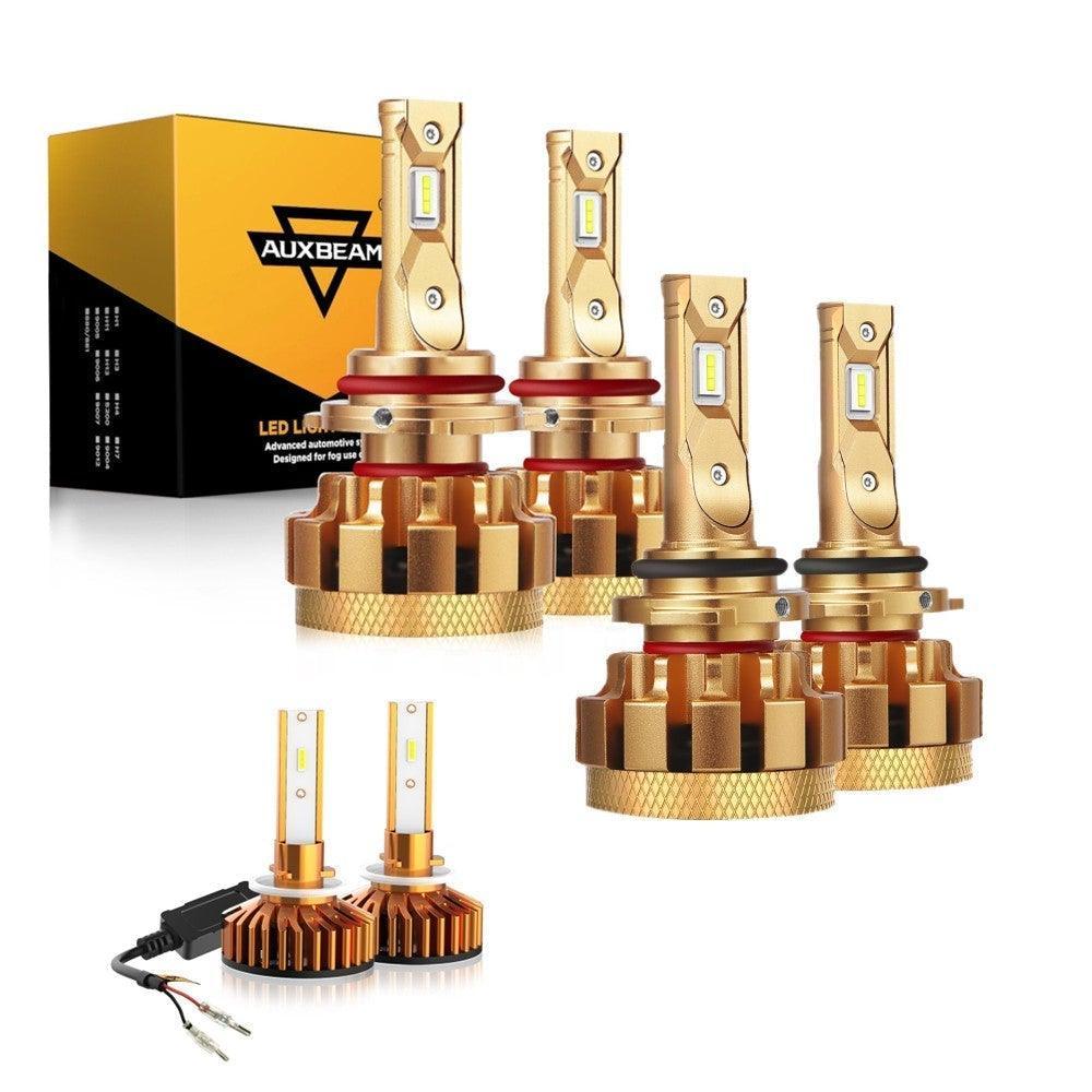 Para Chevrolet Silverado 2001-2002 3500 F-16 Plus Series Canbus incorporado Grado automotriz 14000LM Bombillas LED Paquete de haz alto y bajo