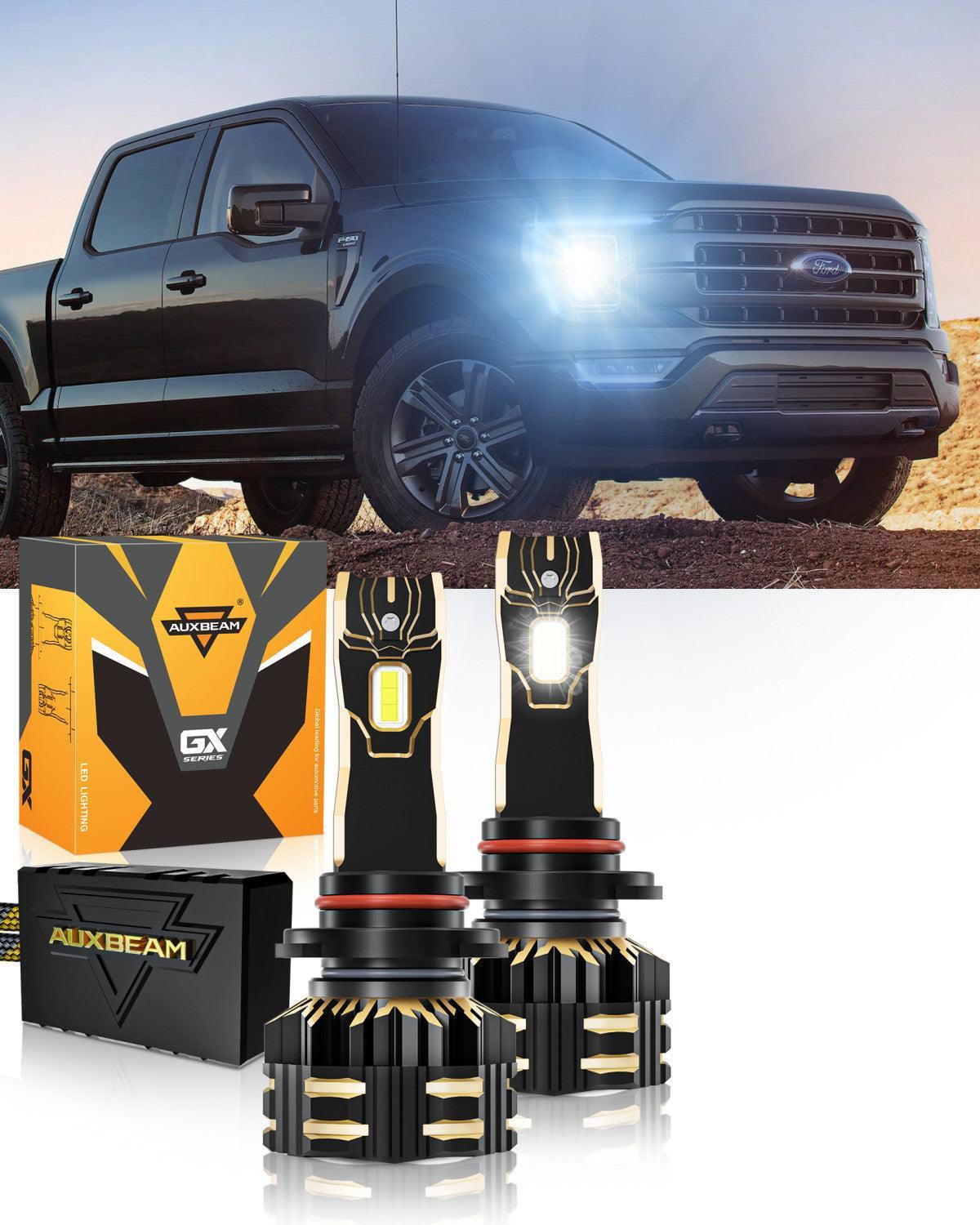Para Ford F-150 2021 Paquete de bombillas LED para faros delanteros 9005 H11 