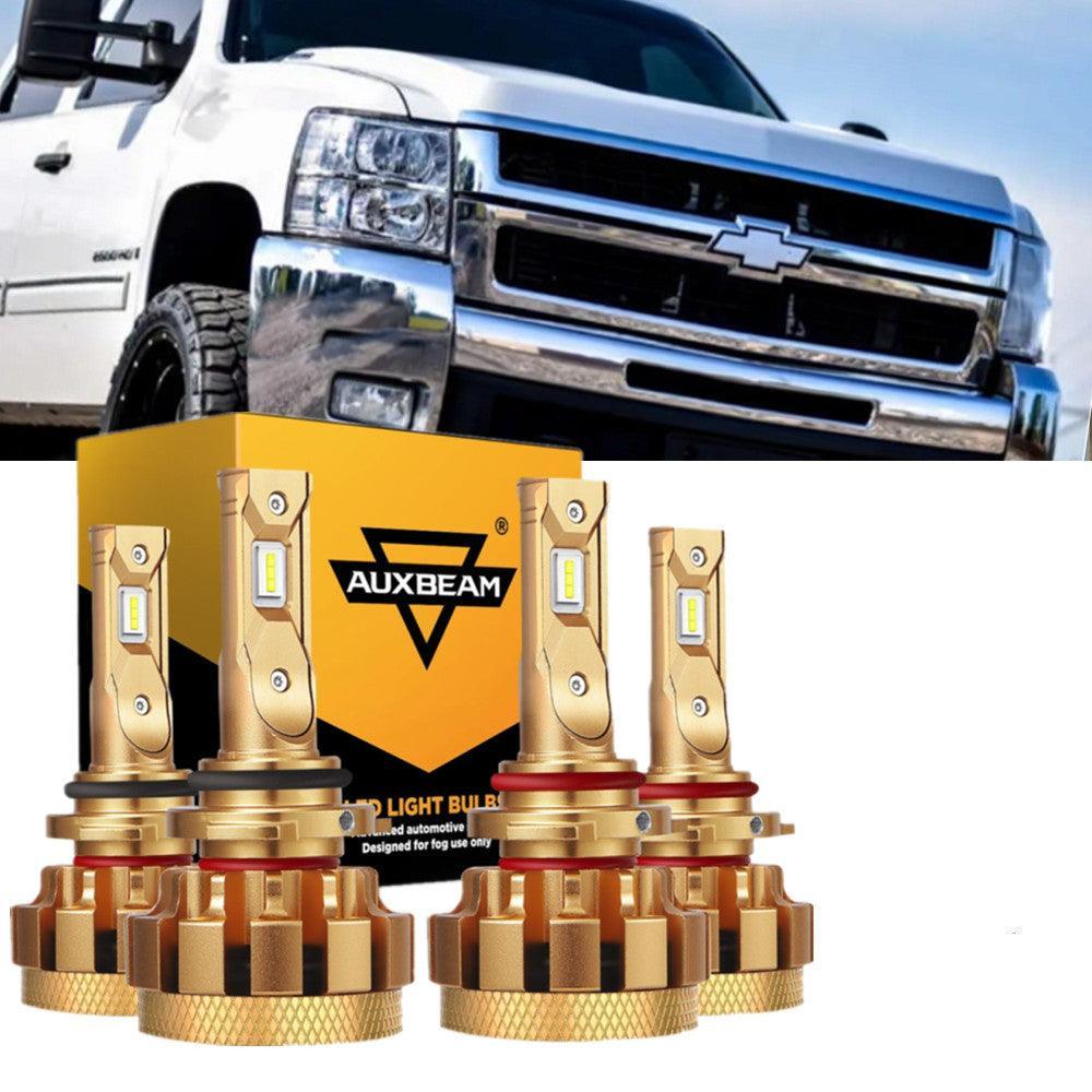 Para 2007 Chevrolet Silverado 2500 HD Classic F-16 Plus Series Canbus incorporado Grado automotriz 14000LM Bombillas LED Paquete de haz alto y bajo