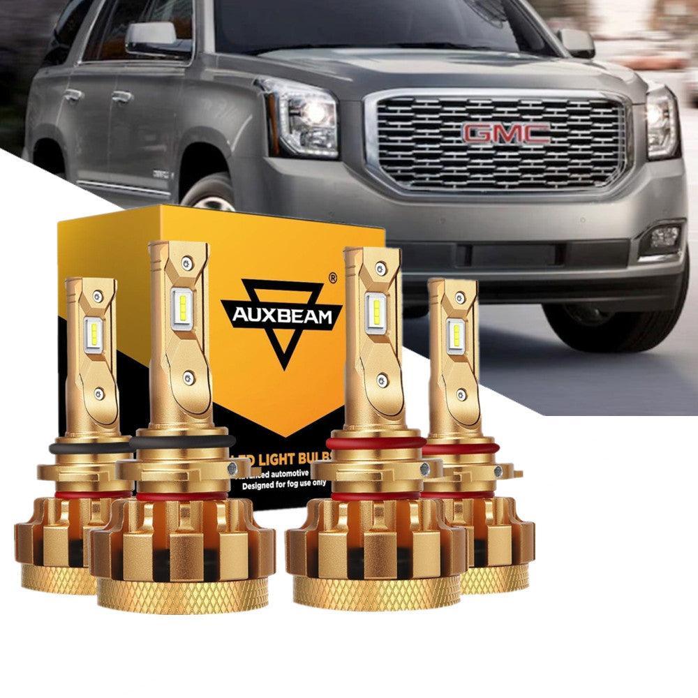 Para 2002-2006 GMC Yukon XL 1500(SLE) F-16 Plus Series Canbus incorporado grado automotriz 14000LM bombillas LED paquete de haz alto y bajo