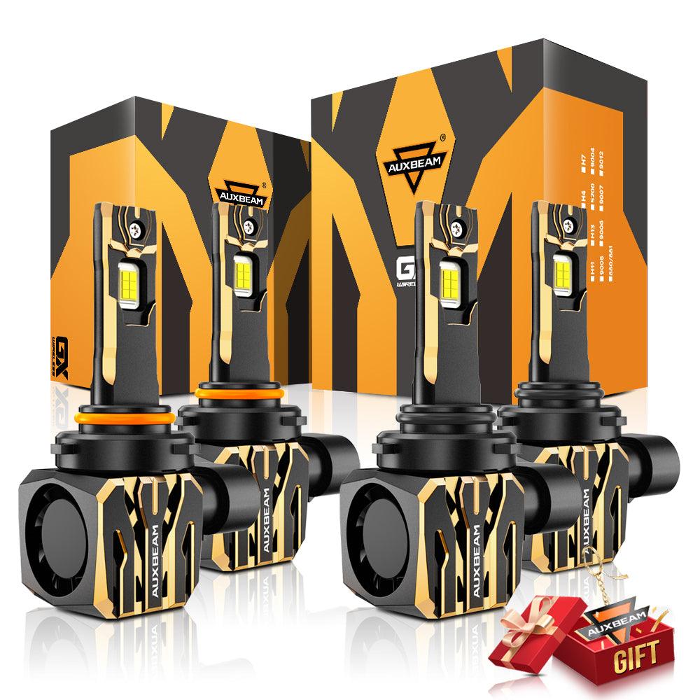 🆕9005+9006 LED Headlight Bulbs 120W 30000LM GX Plug&Play Series 6500K Cool White | 4 Bulbs