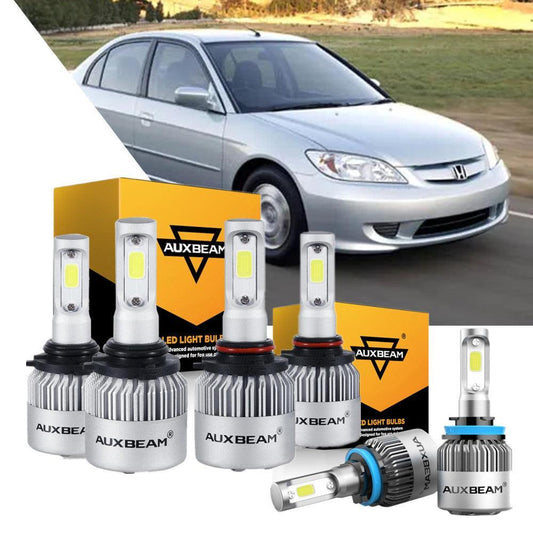 Para bombillas LED HONDA CIVIC 2006-2015 Serie S2 COB Haz de 360° 16000LM 