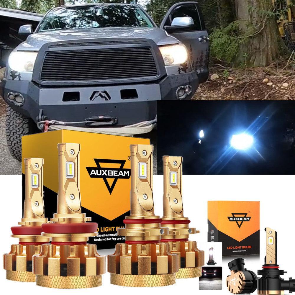 Para Toyota Tundra F-16 Plus Series 2010 Canbus incorporado grado automotriz 14000LM bombillas LED paquete de haz alto y bajo
