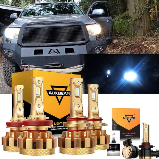 Para Toyota Tundra F-16 Plus Series 2010 Canbus incorporado grado automotriz 14000LM bombillas LED paquete de haz alto y bajo