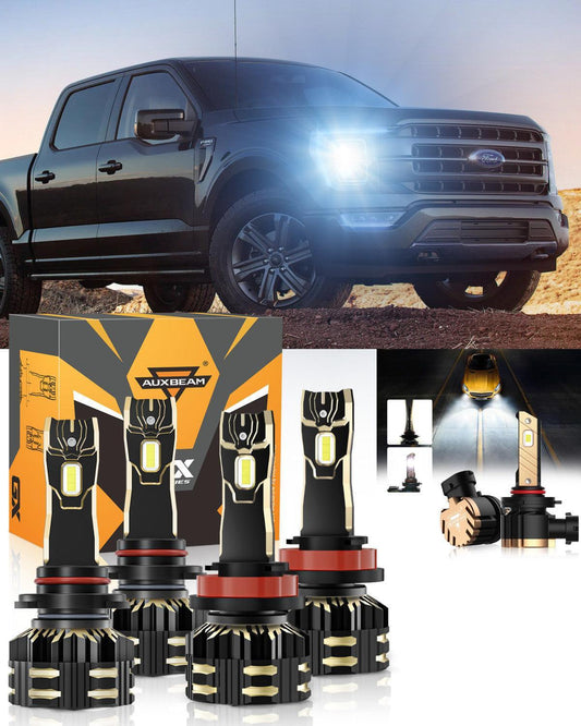 Para Ford F-150 2021 Paquete de bombillas LED para faros delanteros 9005 H11 