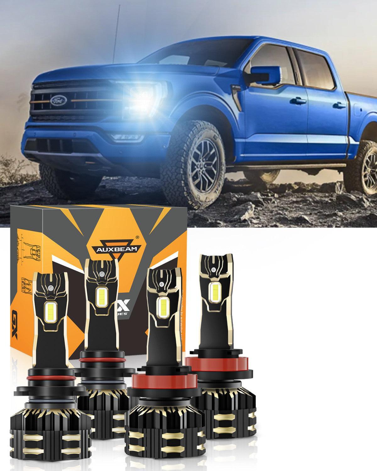 Para Ford F-150 2015-2020 9005 H11 Paquete de bombillas LED para faros delanteros 