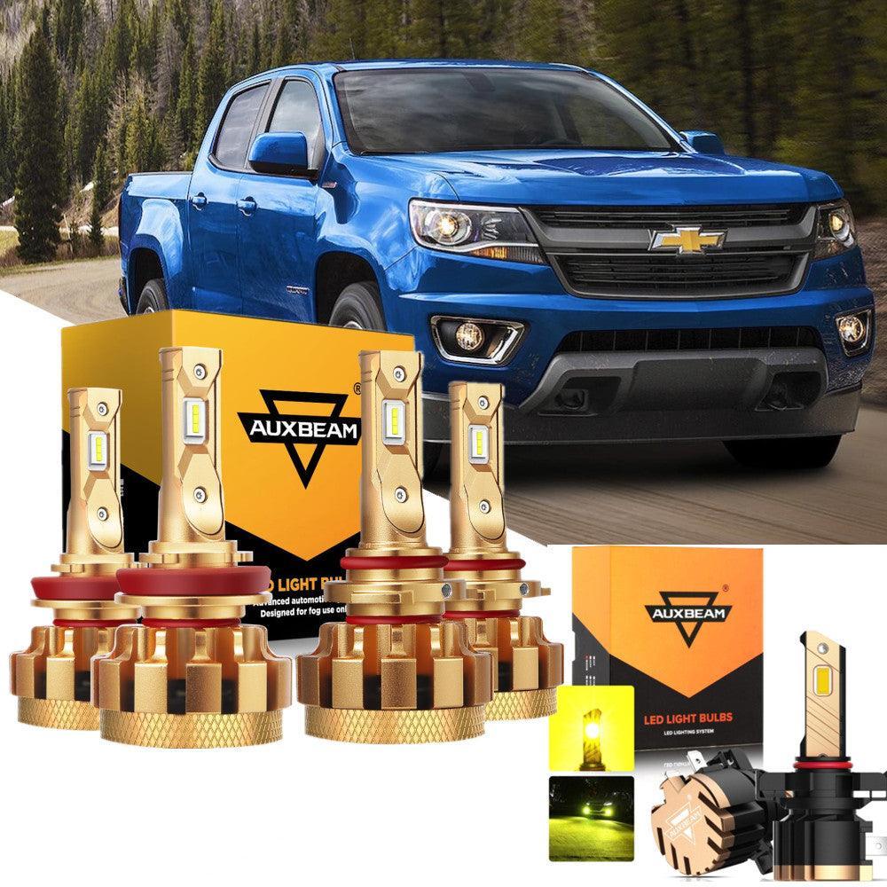 Para 2015-2019 Chevrolet Colorado F-16 Plus Series Canbus incorporado grado automotriz 14000LM bombillas LED paquete de haz alto y bajo